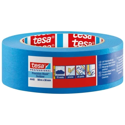 Afbeelding van Tesa 4440 Precision Mask Outdoor Afplaktape Blauw 38mm x 50m