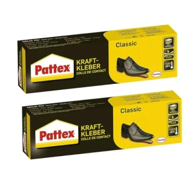 Afbeelding van Pattex Kraftkleber Classic schoenlijm, extreem sterke lijm voor maximale sterkte, universele universeel gebruik, zeer hittebestendige (2 x 100