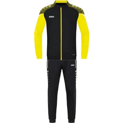 Afbeelding van JAKO Prestatietrainingspak Van Polyester, Uniseks Kind, Zwart/Zacht Geel, 140
