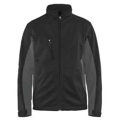 Image de Veste softshell noir/gris foncé, col molletonné