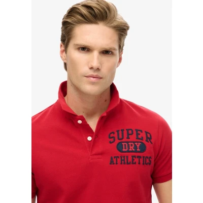 Afbeelding van Superdry State Poloshirt, Heren, Maat: XXL, Barndoor red