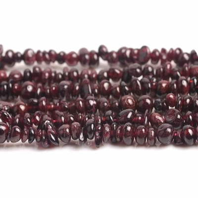 Afbeelding van SKYBEADS Natuurlijke chips van onregelmatig granaat, 3 8 mm, op draad, voor het maken sieraden, halskettingen en armbanden, lengte 78 cm