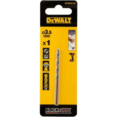 Image de DEWALT DT20516 QZ Mèche métal noir et or 3.5mm