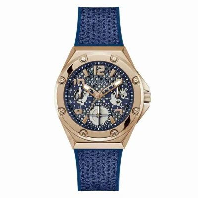 Afbeelding van Guess Asteria Horloge, Dames, Maat: One Size, Blue