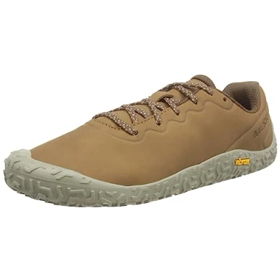 Afbeelding van Merrell Vapor Glove 6 Loopschoen neutraal, Dames, Maat: 38.5, Tobacco Veloursleer