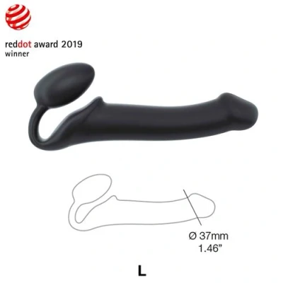 Image de Dildo strap on Bendable Sans Harnais Semi Réaliste A Mémoire de Forme Taille L