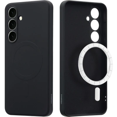 Afbeelding van imoshion Hoesje Geschikt voor Samsung Galaxy S24 FE Siliconen Color Backcover MagSafe Zwart