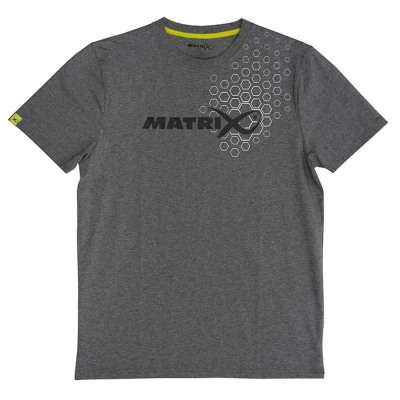 Afbeelding van Matrix Grey Hex Print T Shirt XXL