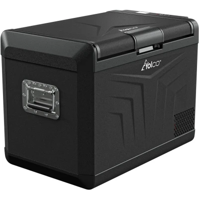 Afbeelding van Yolco GCX47 Draagbare compressor koelbox 47 l Drinkkoelkast Autokoelkast Camperkoelkast Reiskoelkast 47L 12/24V DC 100 240V Zwart