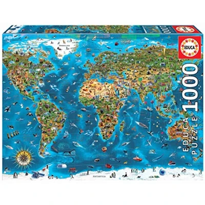 Afbeelding van Educa Legpuzzel Wereld Wonderen 1000 Stukjes