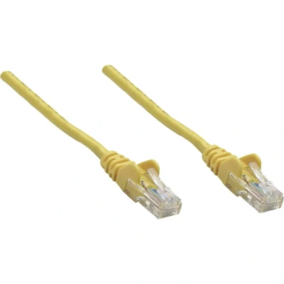 Afbeelding van Intellinet 739870 RJ45 Netwerkkabel, patchkabel CAT 6 S/FTP 1.50 m Geel Folie afscherming, Afscherming gevlochten, Halogeenvrij 1 stuk(s)