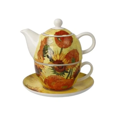 Afbeelding van Goebel Vincent van Gogh Theepot Tea for One Zonnebloemen Porselein theekan 350ml