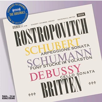 Afbeelding van Benjamin Britten, Mstislav Rostropovich Schubert/Schumann/Debussy: Works For Cello &amp; Piano (CD)
