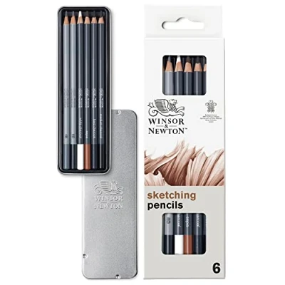 Image de Winsor &amp; Newton Studio Collection Crayons Esquisse X6