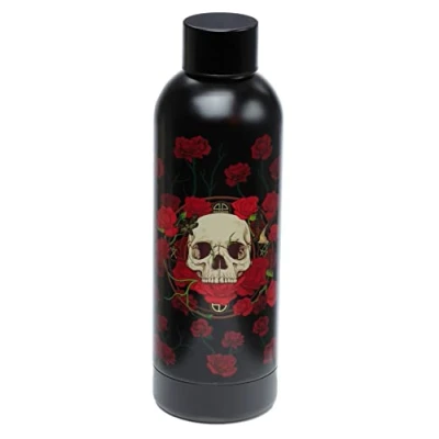 Afbeelding van Puckator Schedel &amp; Rozen thermosfles
