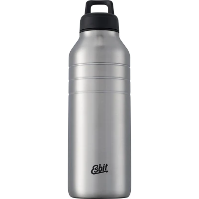 Afbeelding van Esbit Majoris Waterfles 1 Liter Zilver RVS Drinkfles Lusdop