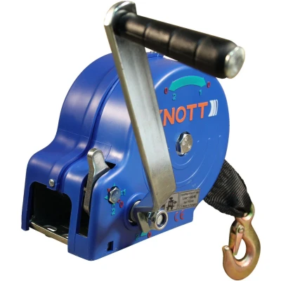Afbeelding van Handlier ongeremd 1150kg KNOTT Handmatige lieren BouwmanAanhangwagens.nl