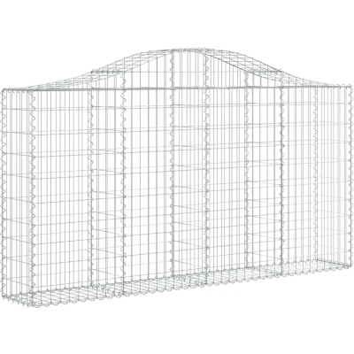 Afbeelding van Schanskorf gewelfd 200x30x100/120 cm gegalvaniseerd ijzer
