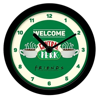 Afbeelding van Friends Central Perk Welcome Bureauklok Groen 12cm