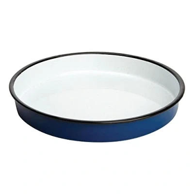 Afbeelding van Olympia geëmailleerd stalen dienblad rond 32cm
