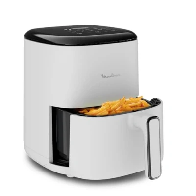 Afbeelding van Moulinex Easy Fry Compact 3L airfryer voor maximaal 4 personen, gezonde en lekkere maaltijden, snel, digitaal bedieningspaneel, 10 automatische programma&#039;s, EZ145A
