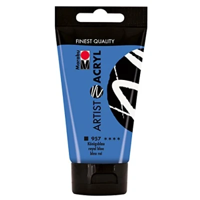 Afbeelding van Marabu 10111430 acrylverf, koningsblauw, 75 ml (1 stuk)