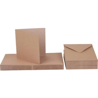 Afbeelding van Craft UK Cards &amp; Envelopes 6x6 Inch Kraft (CUK2047)