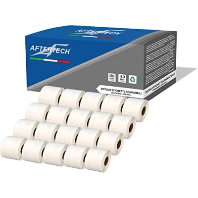Afbeelding van Aftertech 20 x 99014 54 101 mm, compatibele zelfklevende etiketten (220 etiketten/rol = 4400 in totaal) voor Dymo LabelWriter S0722435 labelprinters