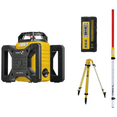 Afbeelding van Stabila LAR 160, 7 pcs Rotatielaser Incl. statief, nivelleerlat (5 m) Reikwijdte (max.): 600 m