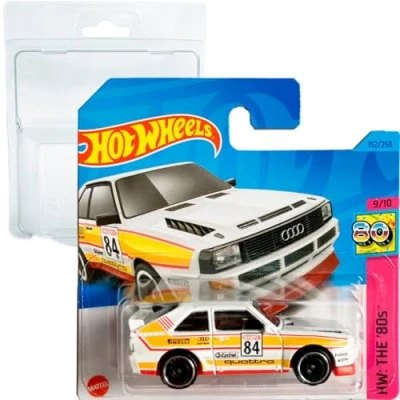 Afbeelding van Hot Wheels 84 Audi Sport Quattro HW: The &#039;80s 9/10 (152/250) HKJ66 Short Card Mattel 2023 + Blister &amp; Protector Pack Friki Monkey