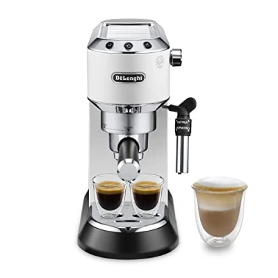 Image de DELONGHI DEDICA 2.0 MATT WHITE PUMP ESPRESSO EC685.W