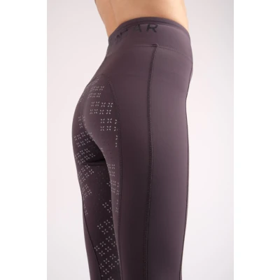 Image de Montar Legging d&#039;Équitation Selena Pull On Junior Full Grip Gris 152