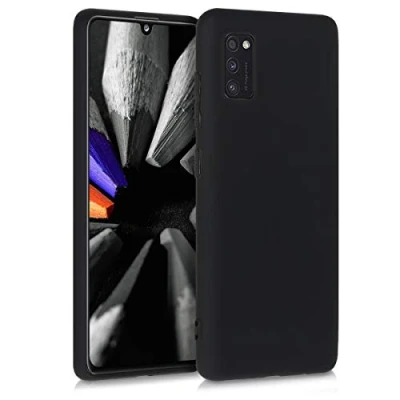 Afbeelding van kwmobile telefoonhoesje geschikt voor Samsung Galaxy A41 Hoesje smartphone Back cover in mat zwart