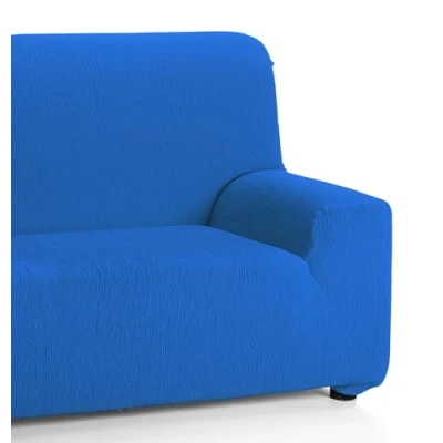Afbeelding van Martina Home Emilia elastische bankovertrek, 2 zits, elektrisch blauw