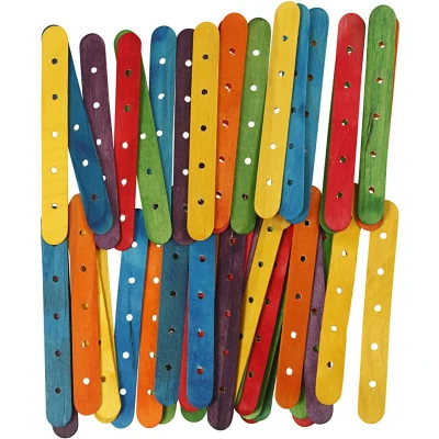 Afbeelding van Constructiehoutjes, l: 15 cm, b: 1,8 500 div, kleuren assorti