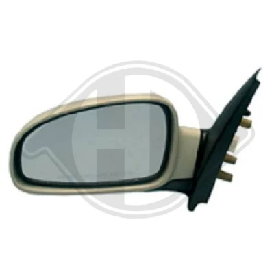 Afbeelding van Buitenspiegel Diederichs 6925225 Links Met grondlaag voor elek. spiegelverstelling, Te verwarmen, Complete spiegel CHEVROLET: Aveo / Kalos Hatchback