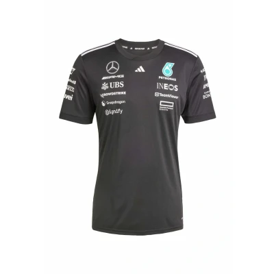 Afbeelding van adidas Performance Sport Tshirt Black white, Heren, Maat: Small, white