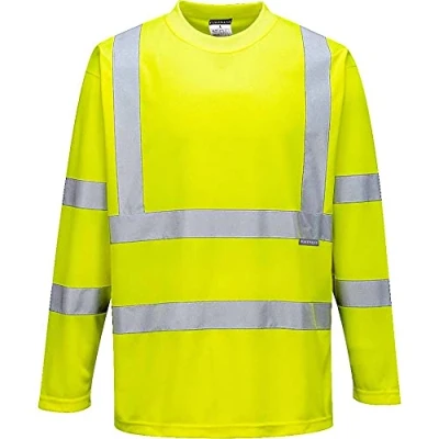 Afbeelding van Portwest S178YERL T shirt met lange mouwen hoge zichtbaarheid, maat L, geel