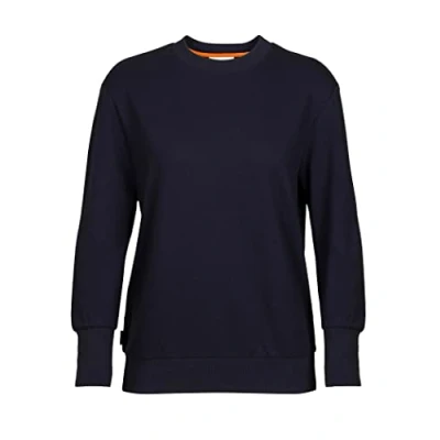 Afbeelding van Icebreaker Merino Central II LS Sweatshirt Sweater, Dames, Maat: Large, Midnight navy