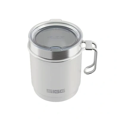 Afbeelding van SIGG Camp thermobeker Snow White reisbeker Met Tritan deksel Vaatwasmachinebestendig handvat BPA vrij Dubbelwandige Wit 0,36 l