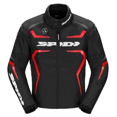 Afbeelding van Spidi Sportmaster H2Out Black White Red Motorcycle Jacket 2XL Maat Jas