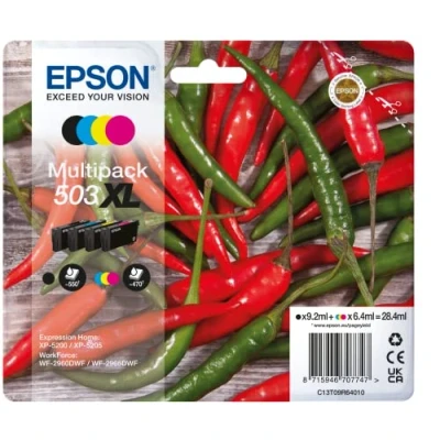 Afbeelding van Epson C13T09R64020 (503XL) Inktcartridge 4 kleuren Voordeelbundel Hoge capaciteit