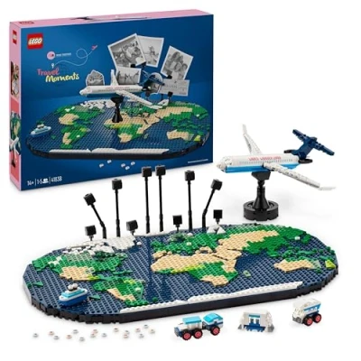 Afbeelding van LEGO Vakantieherinneringen bouwset met wereldkaart 41838