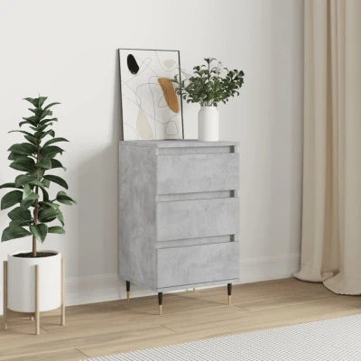 Afbeelding van Dressoir 40x35x70 cm bewerkt hout betongrijs
