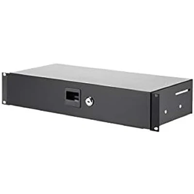 Afbeelding van Adam Hall Parts 87402 S 87402S 2U stalen racklade zwart 200 mm diepte 19&quot;