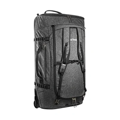 Afbeelding van Tatonka Trolley Duffle Roller 140 liter, opvouwbare reistas met wielen en rugzakfunctie, past in eigen klepzak, inhoud zwart, Grote rolkoffer, zwart., koffer