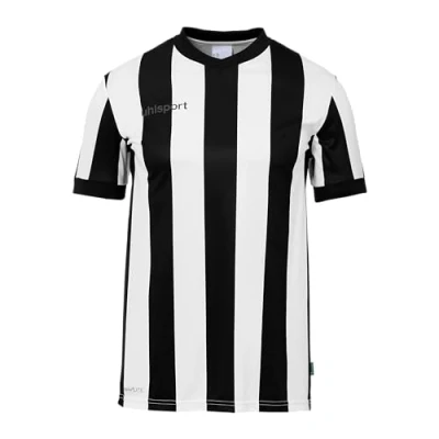 Afbeelding van Uhlsport Stripe 2.0 Shirt Korte Mouw Heren Zwart / Wit Maat: XL