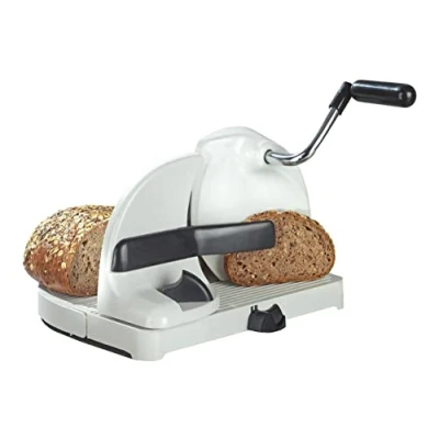 Afbeelding van WENKO Maximex 7519800 Broodsnijmachine met zwengel, roestvrij staal, 31 x 20 29 cm, zilver