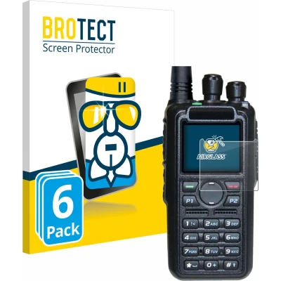 Afbeelding van BROTECT Screenprotector voor AnyTone AT D878UV II Plus Folie Beschermfolie Beschermglas transparant (6 Stuks)