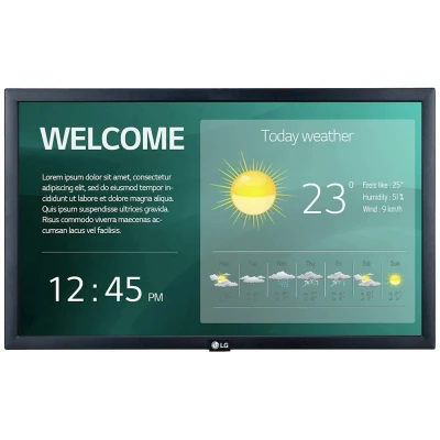 Afbeelding van LG Electronics 22SM3G B Digital Signage display 54.6 cm 21.5 inch 1920 x 1080 Pixel 16/7